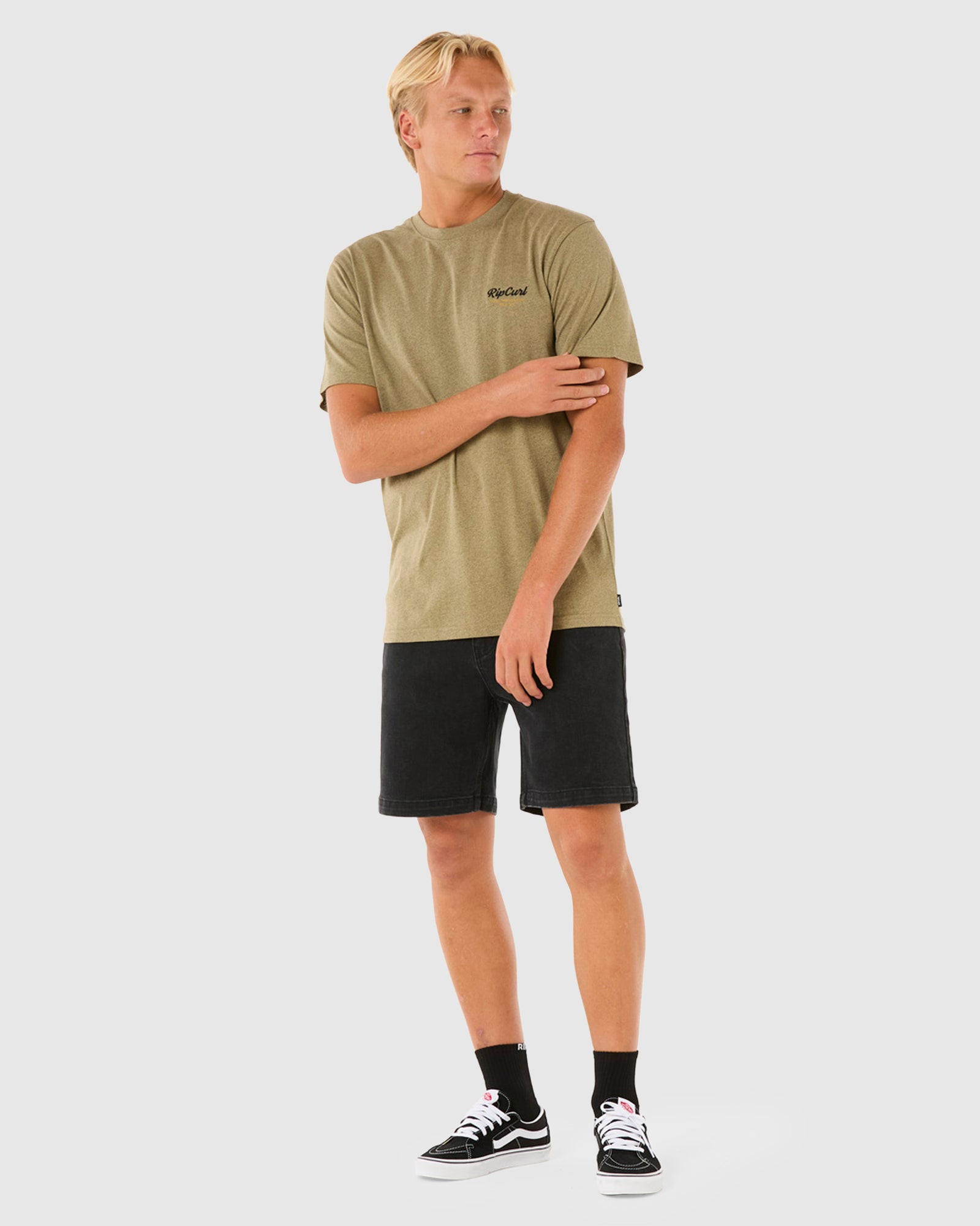 Men's Comfortable Embroidered Stretch T-Shirt