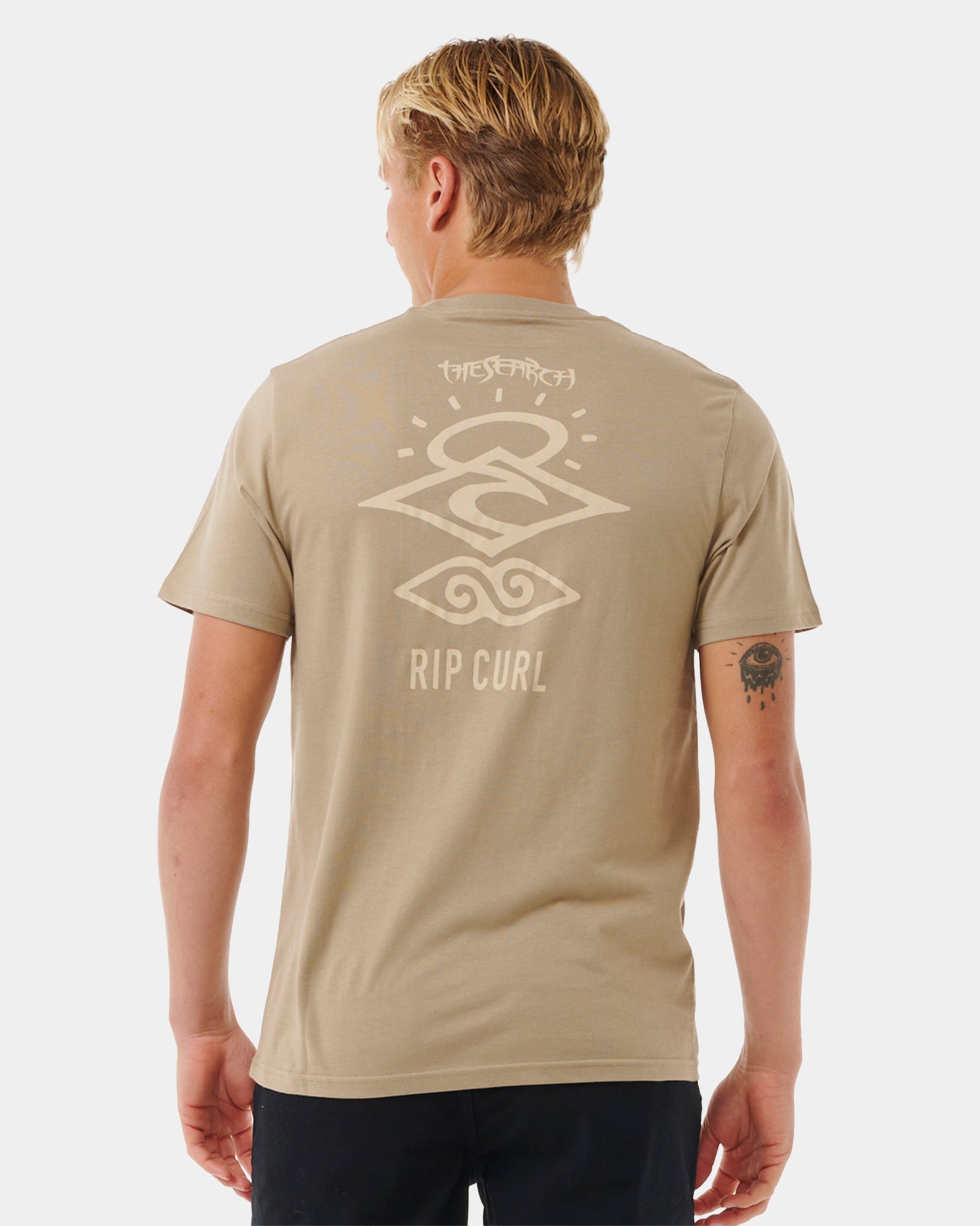 Men's Fashionable Search Icon Printed T-Shirt for Adventure