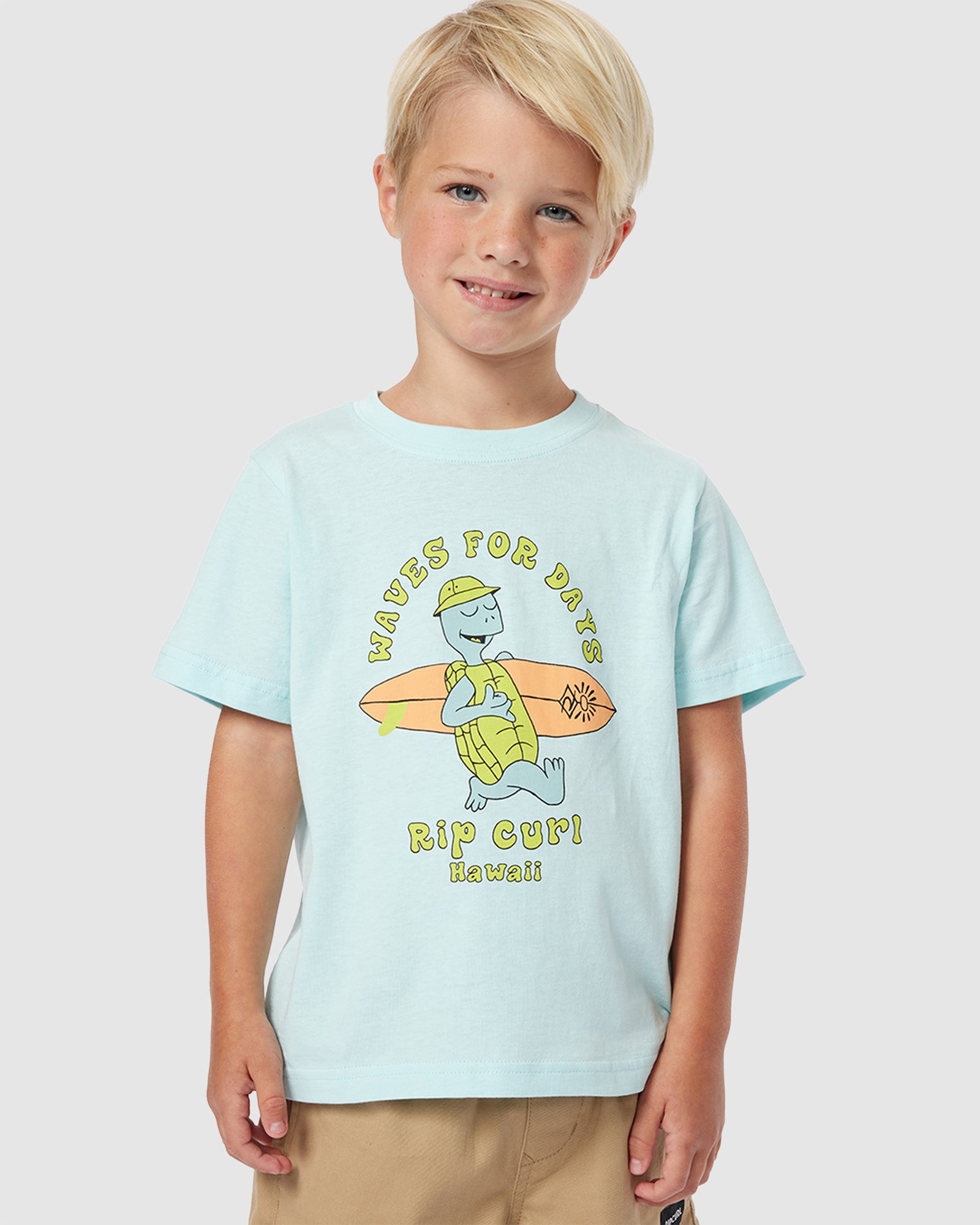 Boys' T-Shirts for Ages 2 - 7 with Tube Town Waves Design