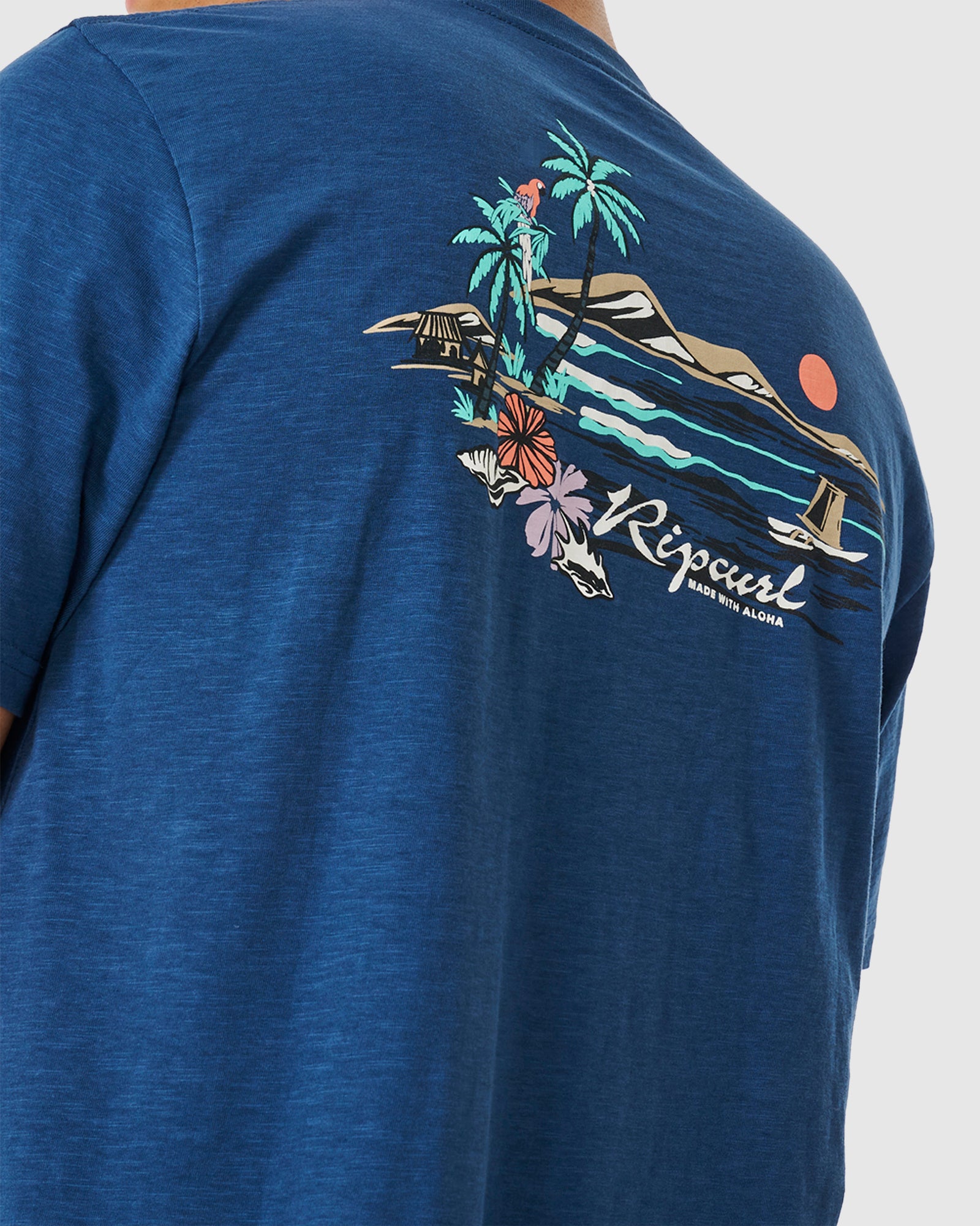 Men's Comfortable Mod Tropics Dreaming Printed T-Shirt