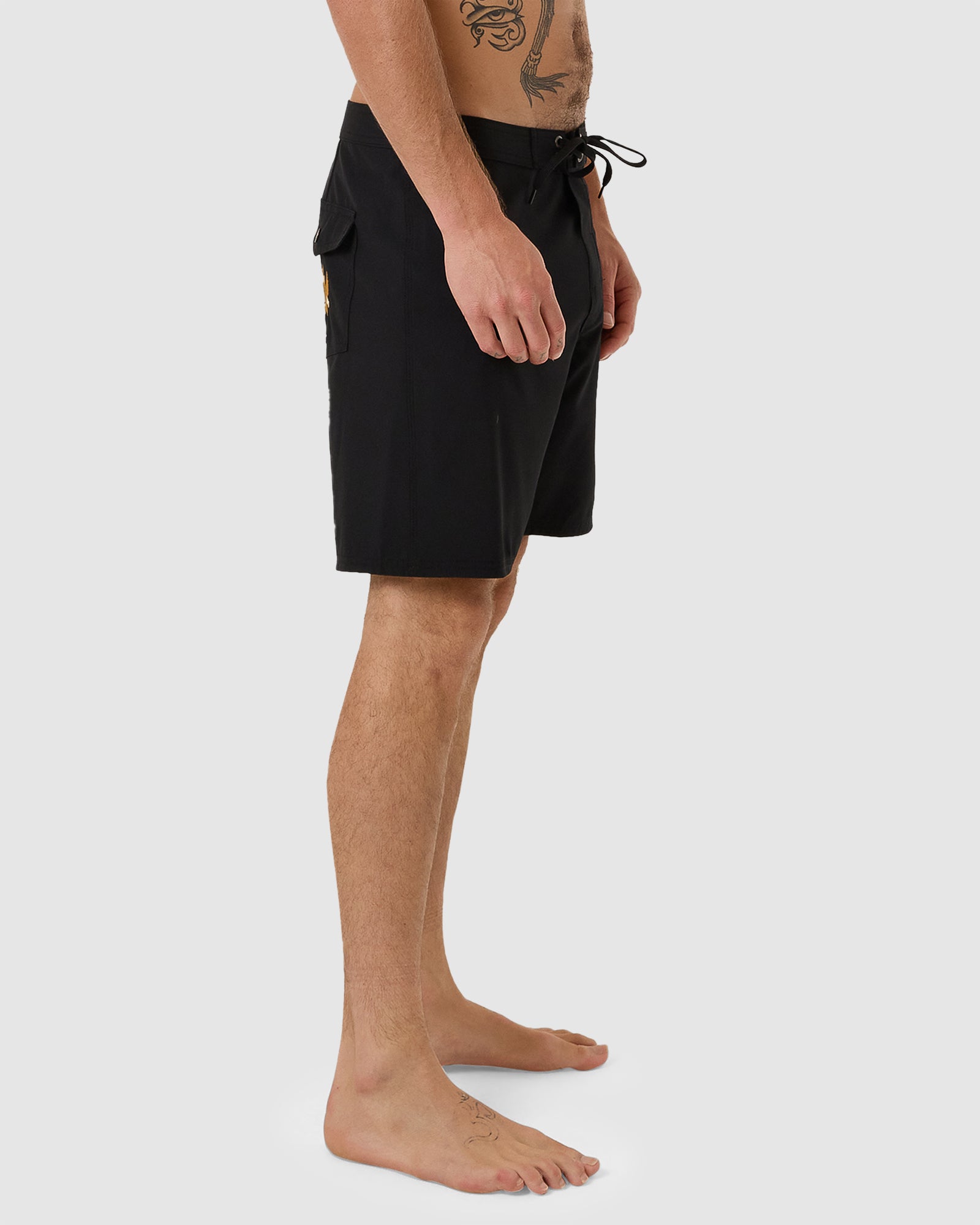 Men's Stylish Black Never - Stop Boardshorts for Summer Comfort