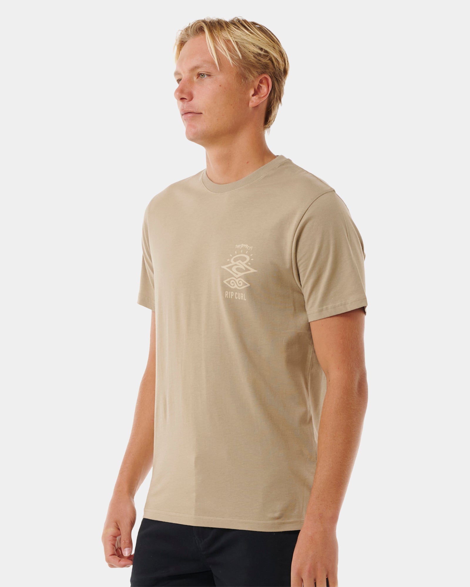 Men's Fashionable Search Icon Printed T-Shirt for Adventure