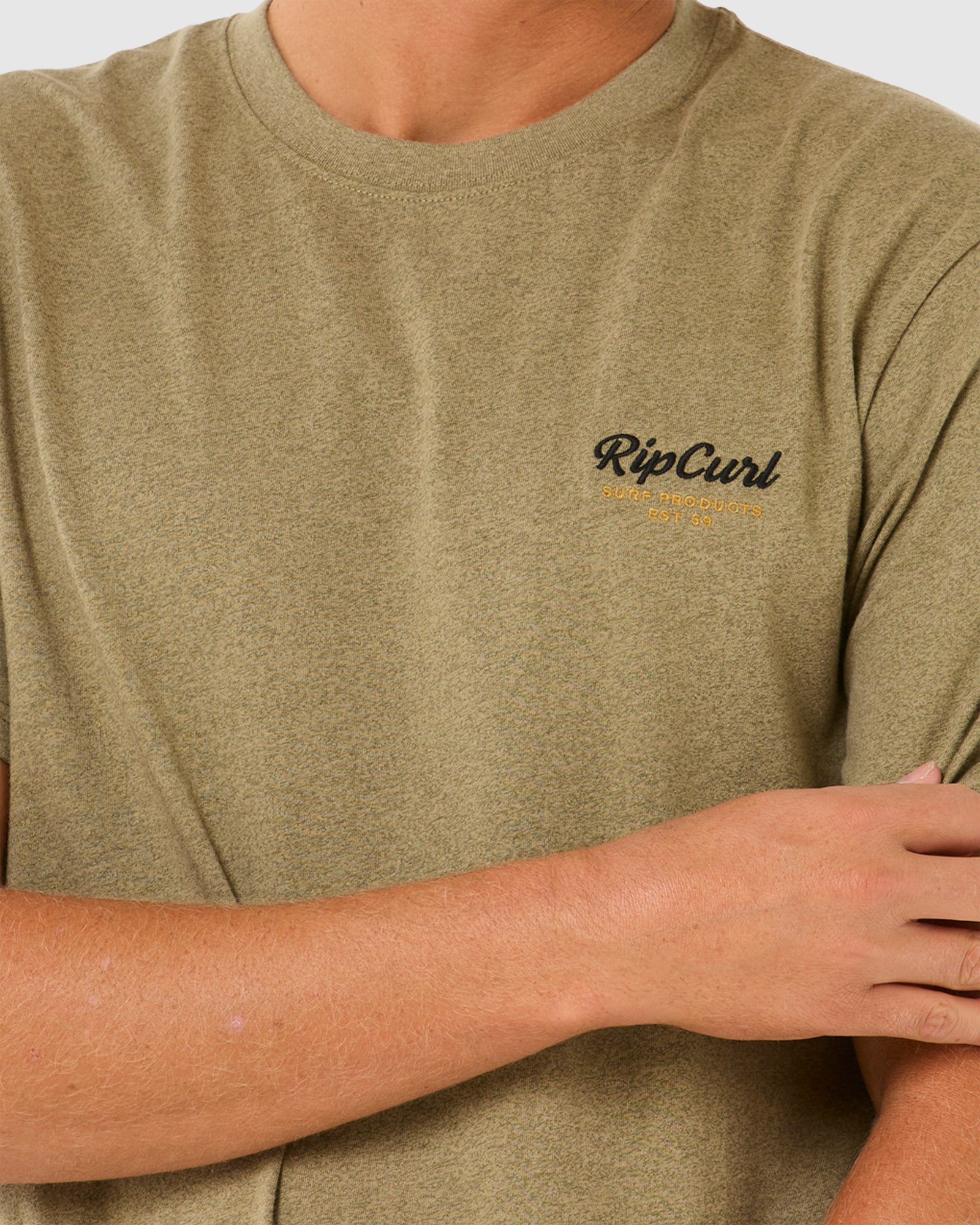 Men's Comfortable Embroidered Stretch T-Shirt
