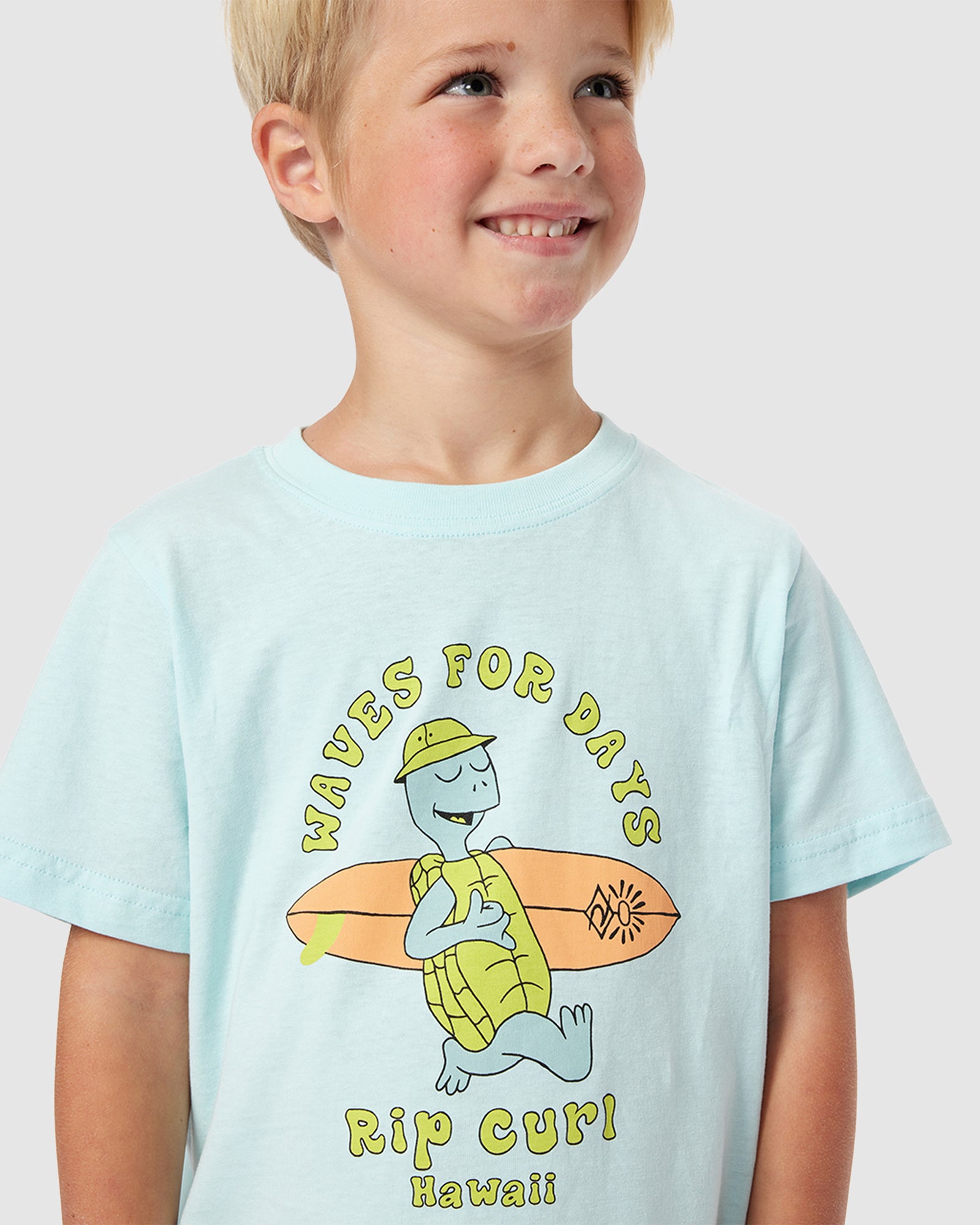 Boys' T-Shirts for Ages 2 - 7 with Tube Town Waves Design