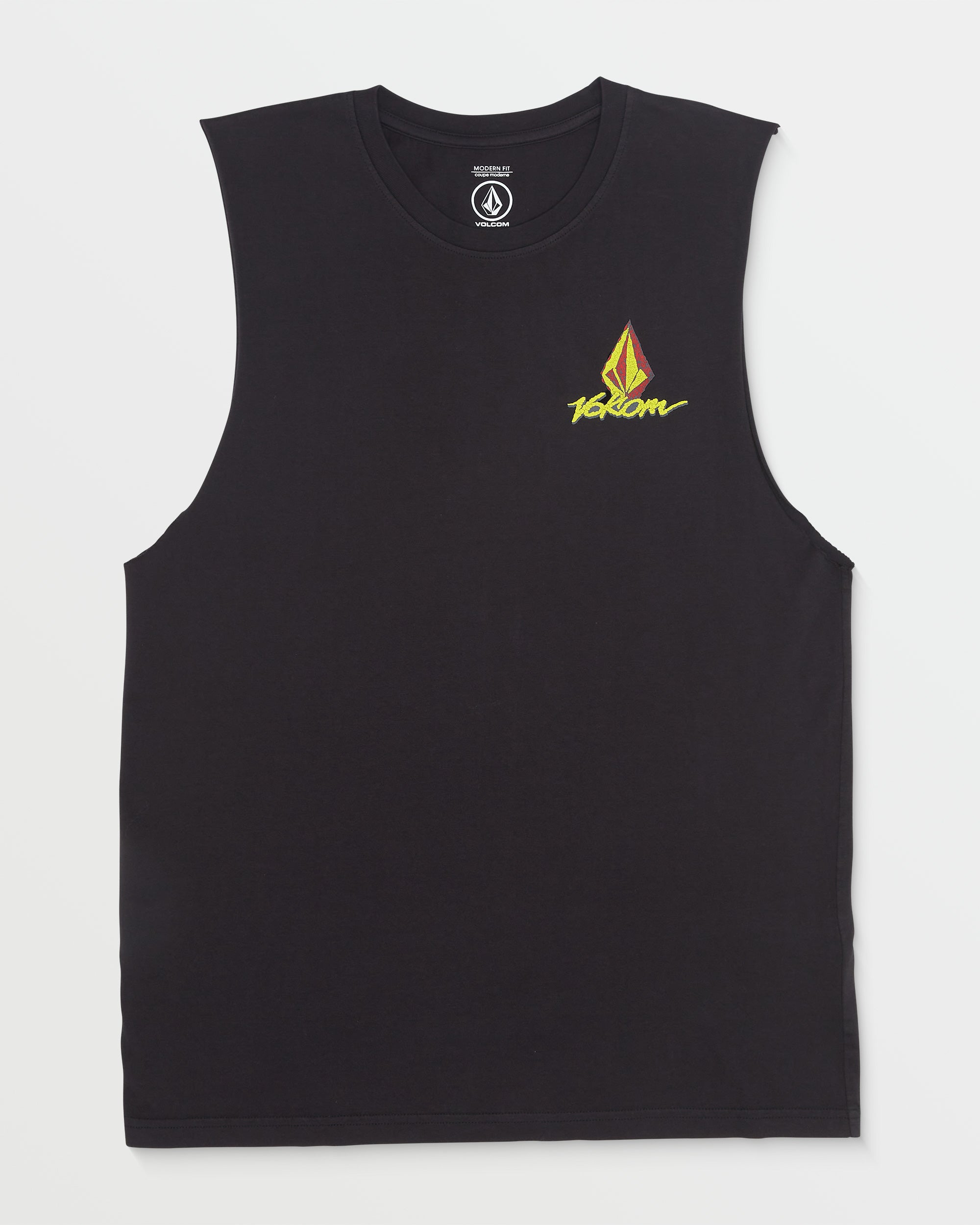 Men's Pigment-Washed Frothy Postcard Modern-Fit Cotton Tank