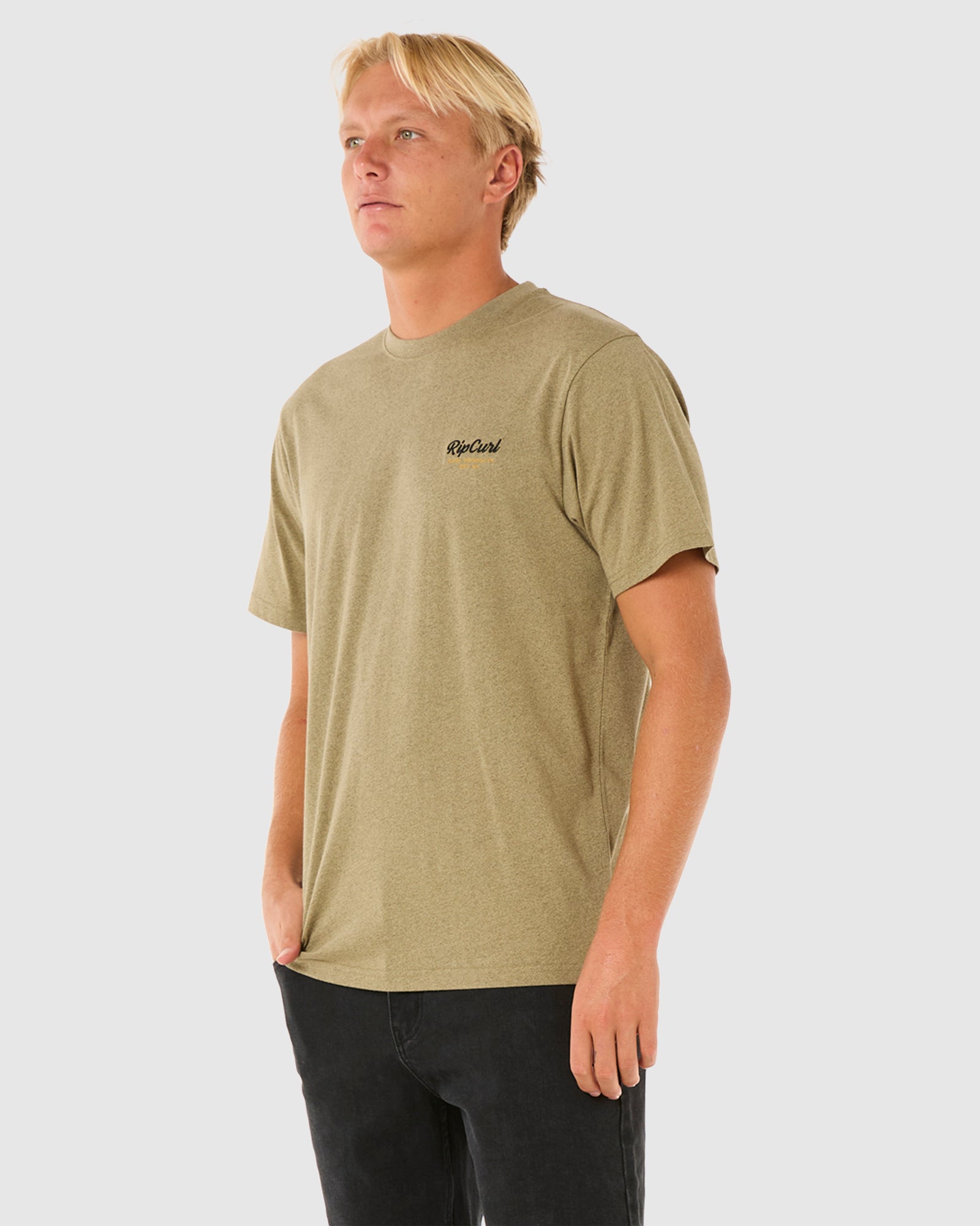Men's Comfortable Embroidered Stretch T-Shirt