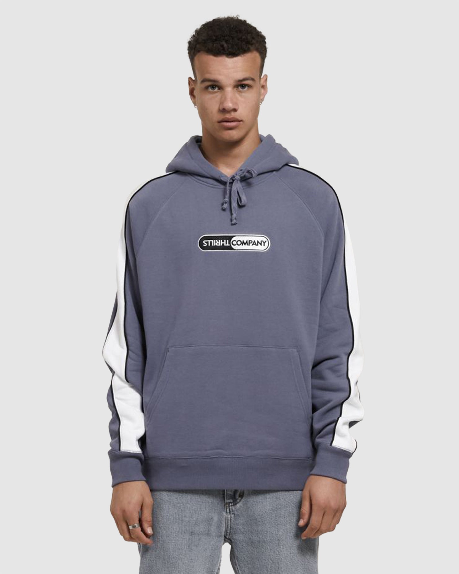 Men's Fashionable League Of Their Own Raglan Paneled Hooded Sweatshirt