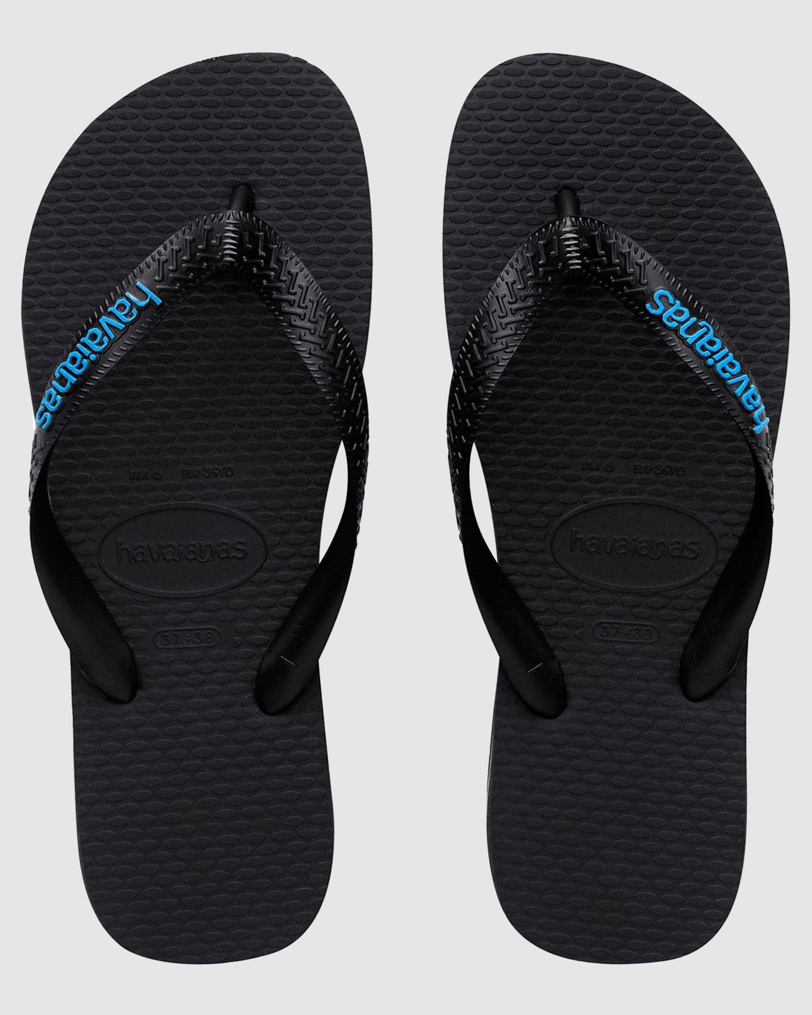 Men's Durable Rubber Thongs with Logo for Everyday Wear