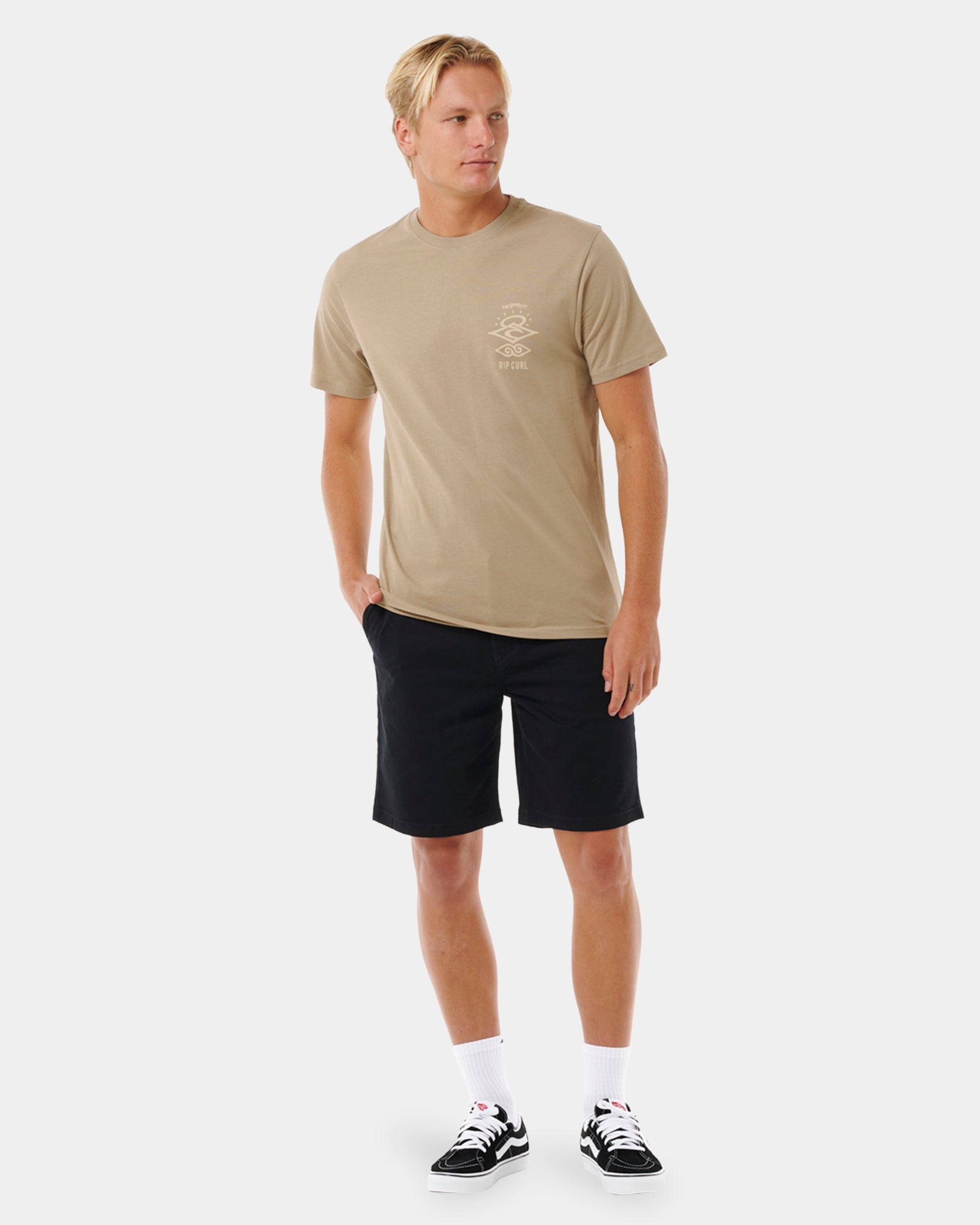 Men's Fashionable Search Icon Printed T-Shirt for Adventure