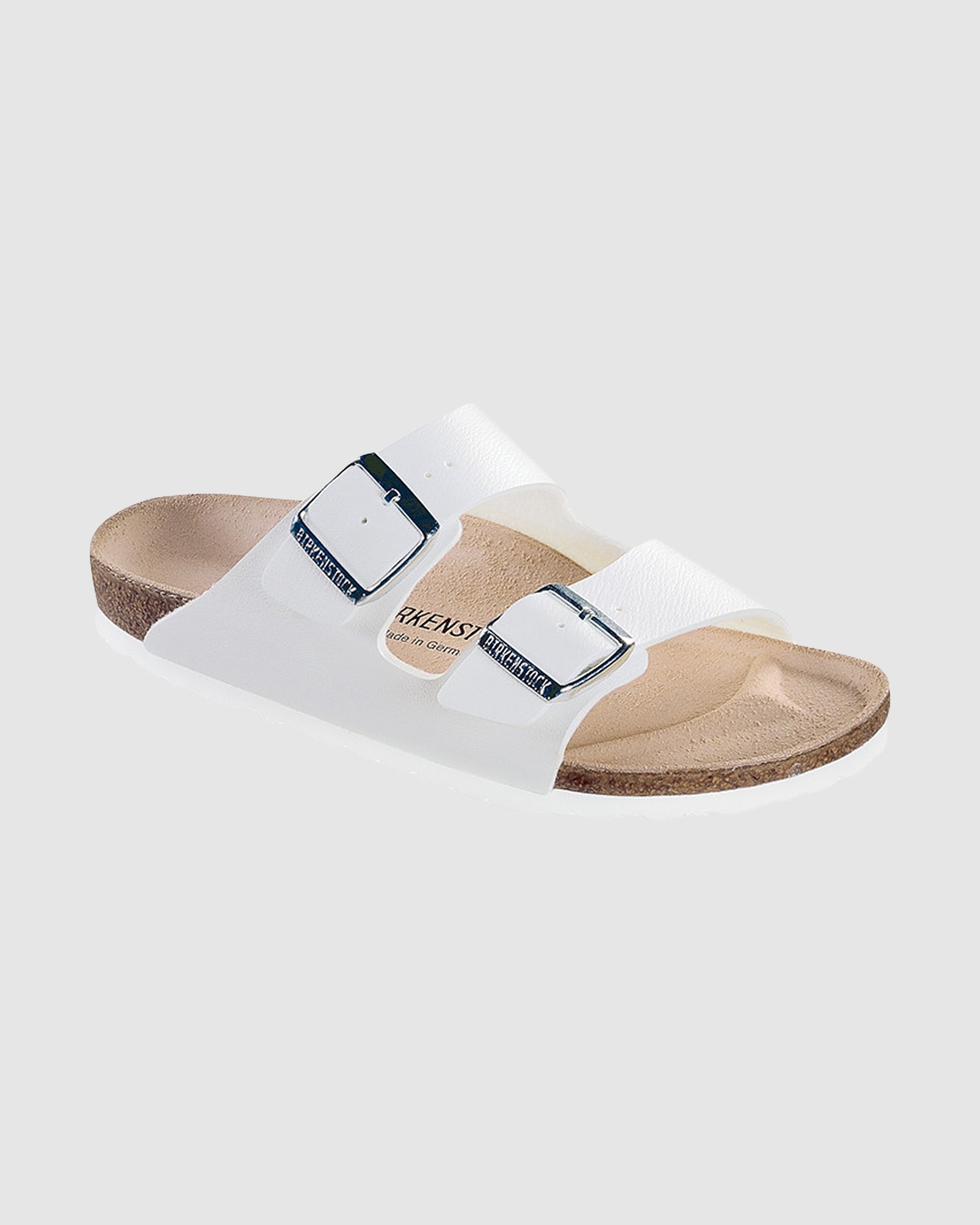 Arizona White Birko-Flor Regular: Comfortable and Fashionable Two-Strap Sandals