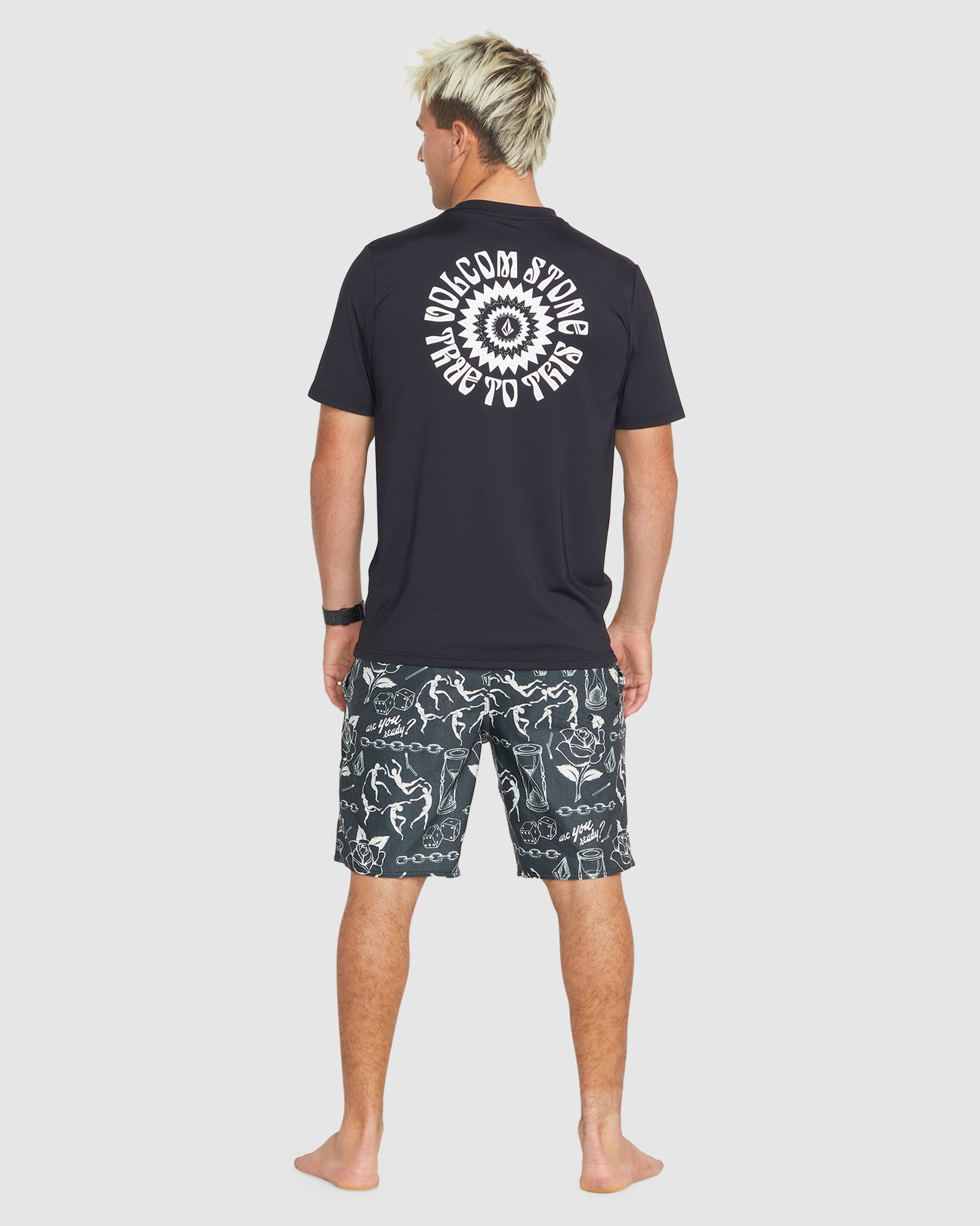 Men's Hemp-Fiber 4-Way Stretch Medley Stoney 19 Boardshorts