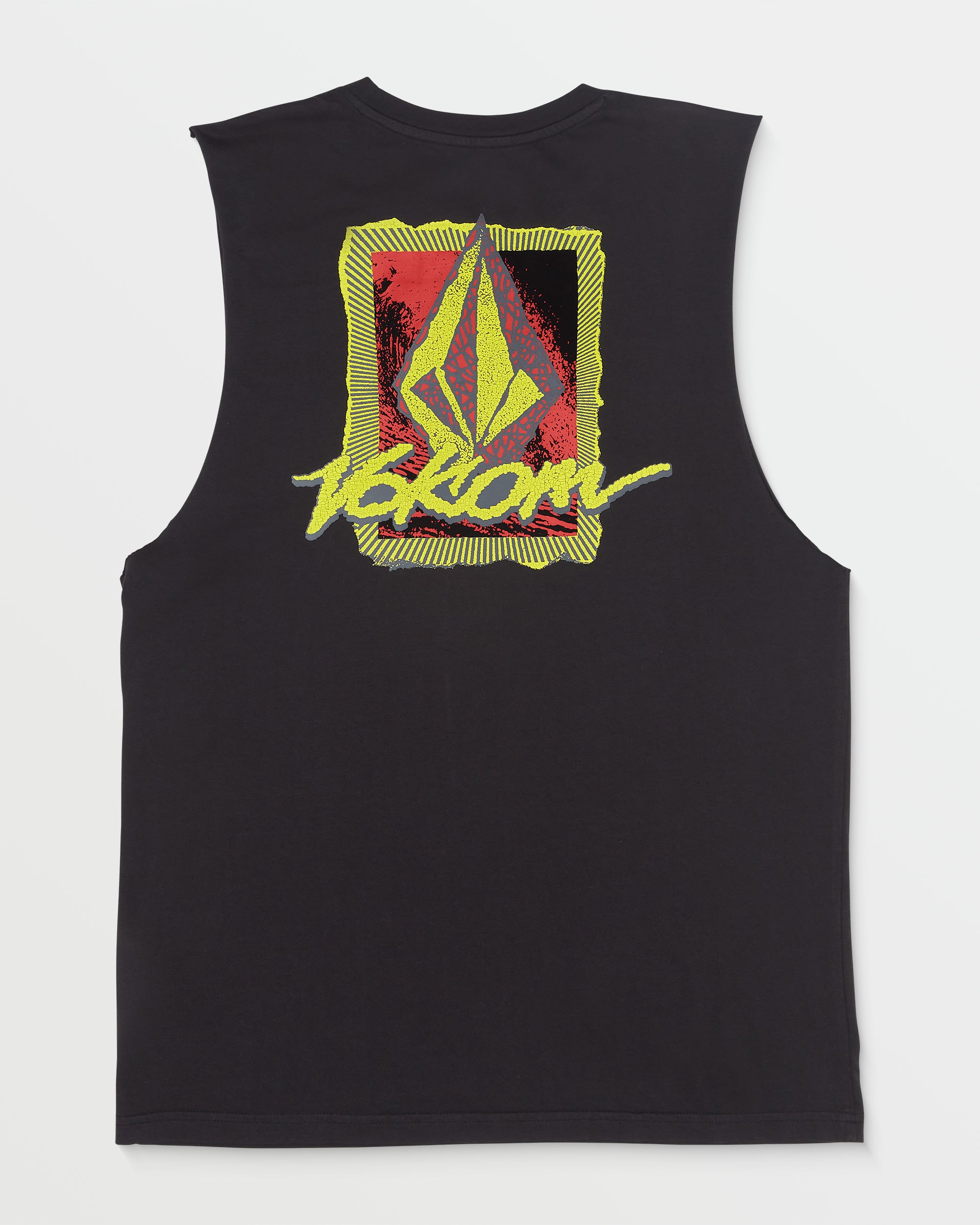 Men's Pigment-Washed Frothy Postcard Modern-Fit Cotton Tank