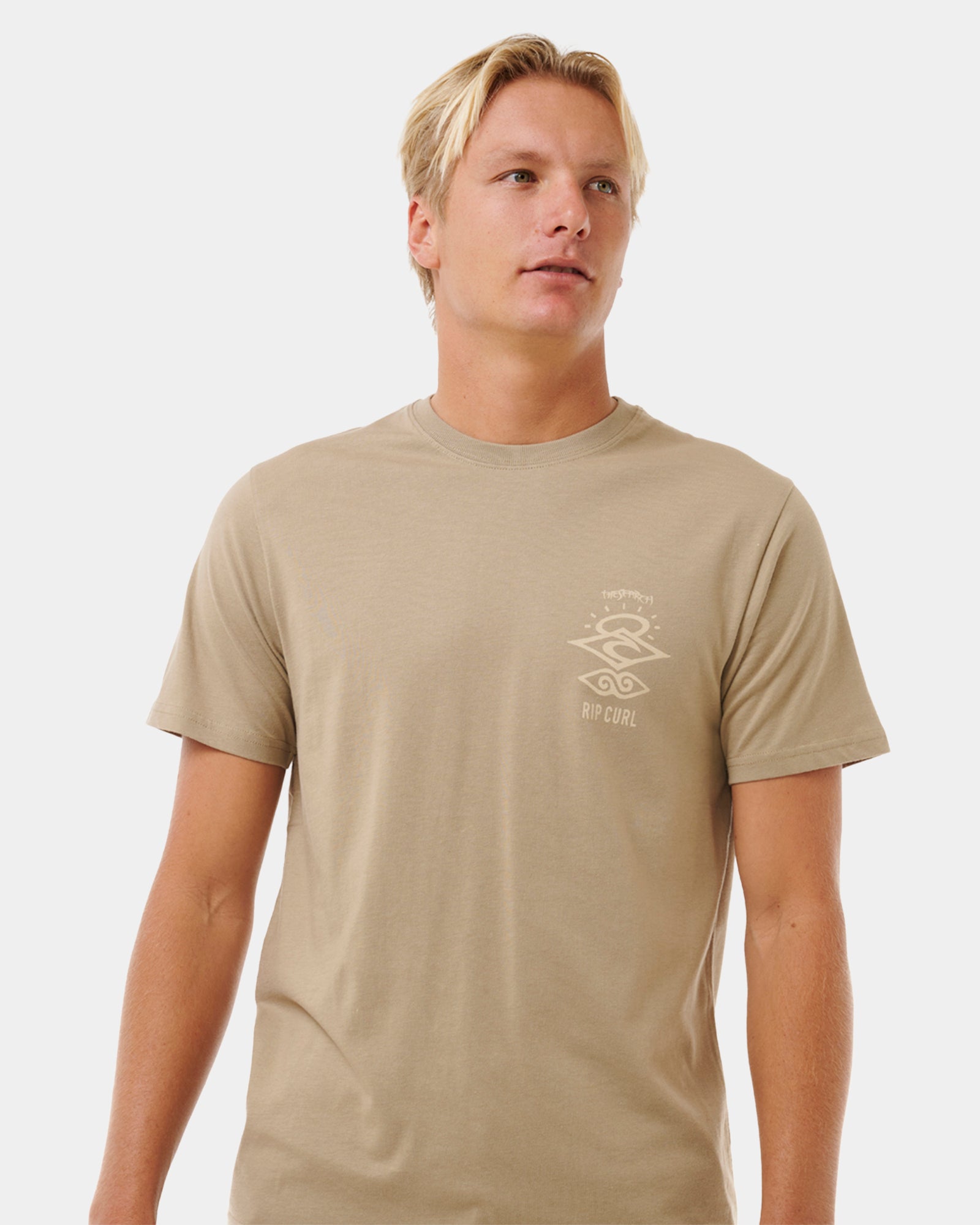 Men's Fashionable Search Icon Printed T-Shirt for Adventure