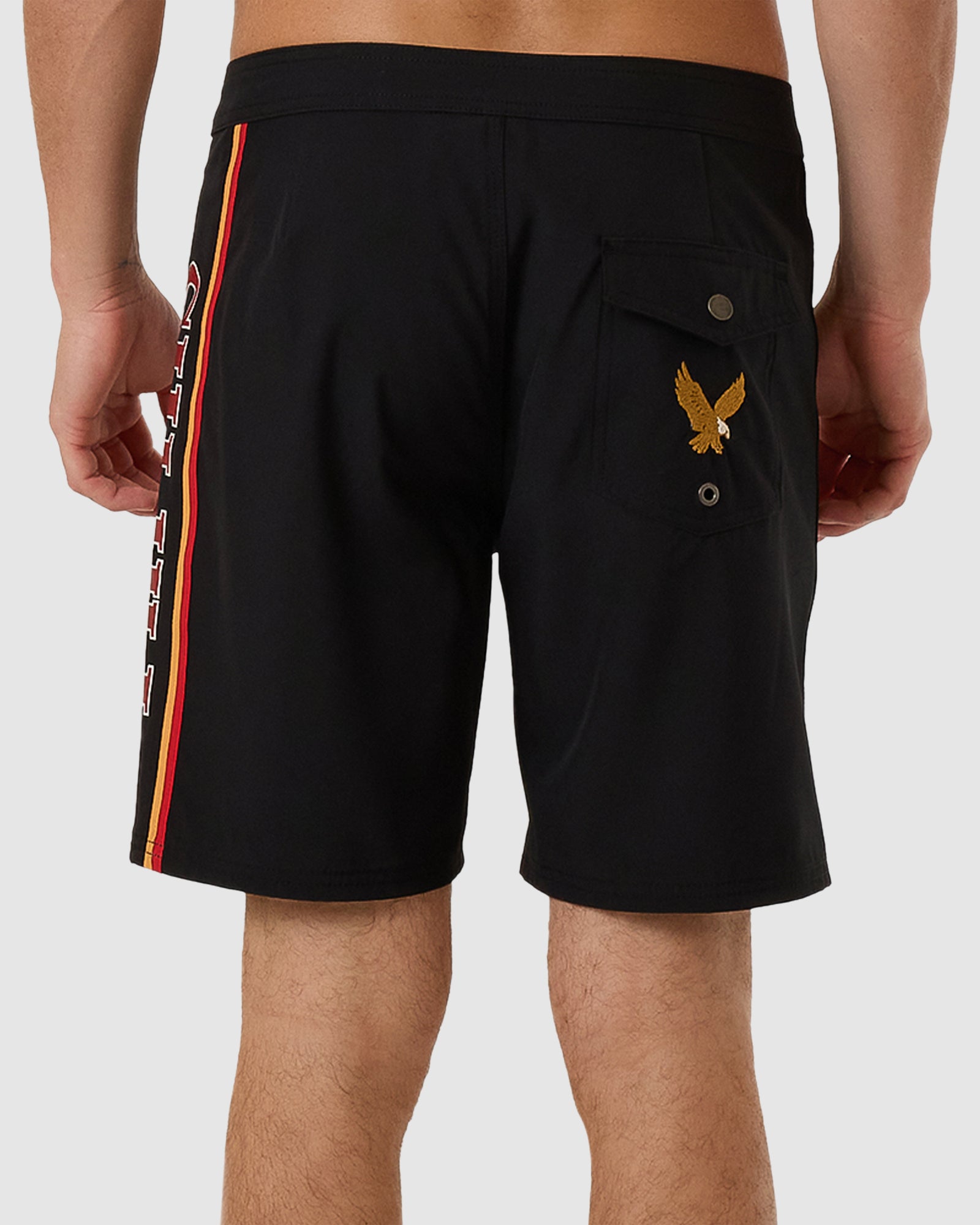 Men's Stylish Black Never - Stop Boardshorts for Summer Comfort